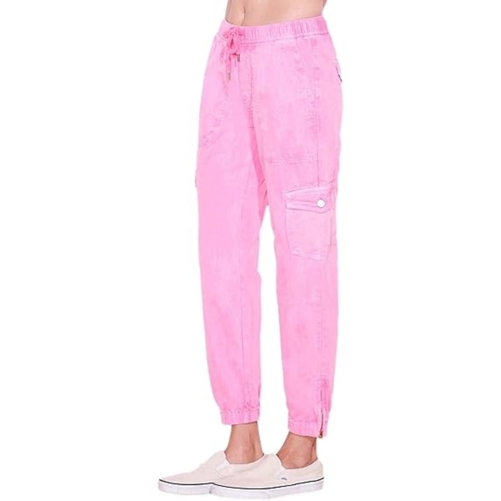 Sundry Pink Cargo Drawstring Pants size 3 (L) EUC